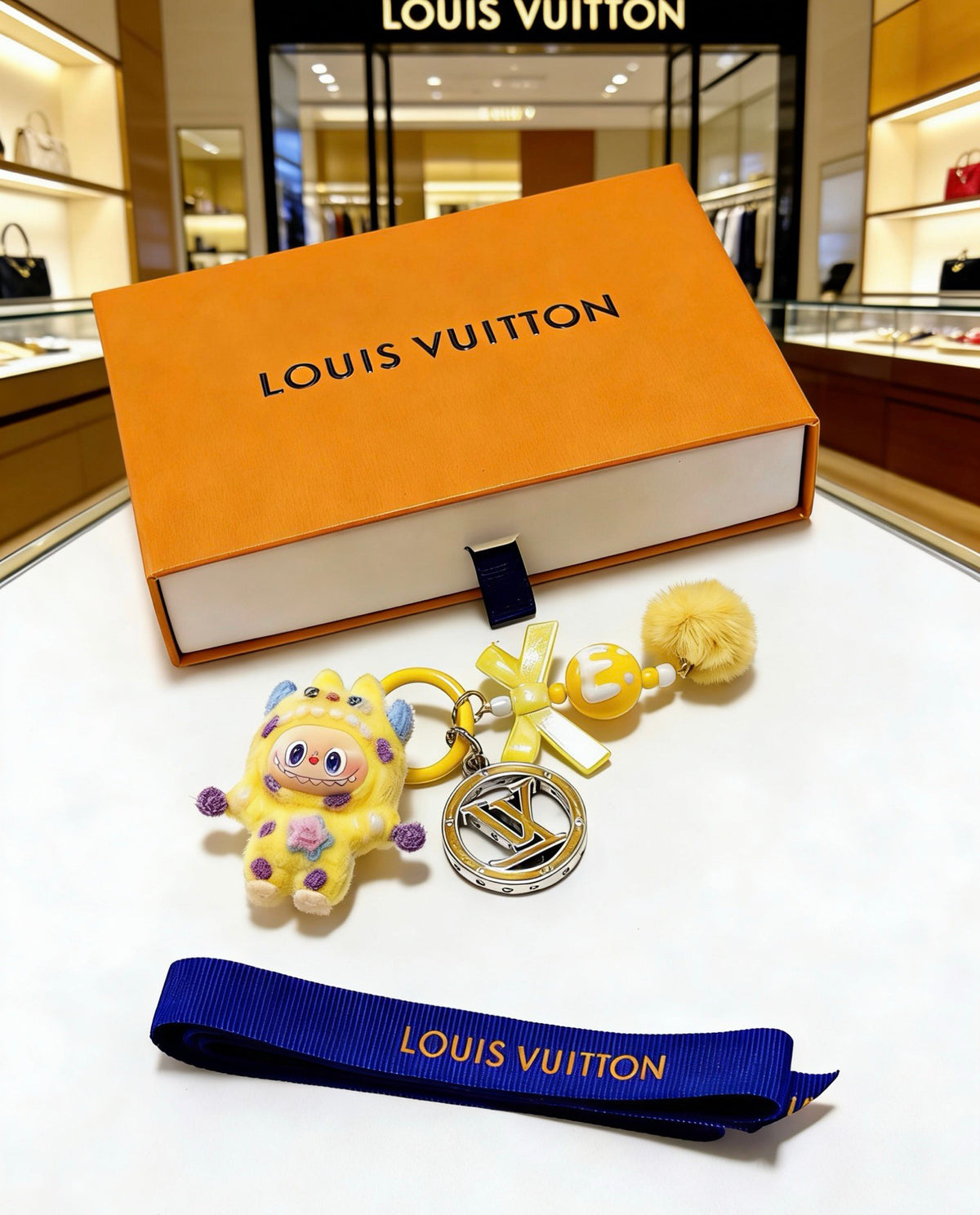 Louis Vuitton Yellow Mini Character Keychain - album image 6