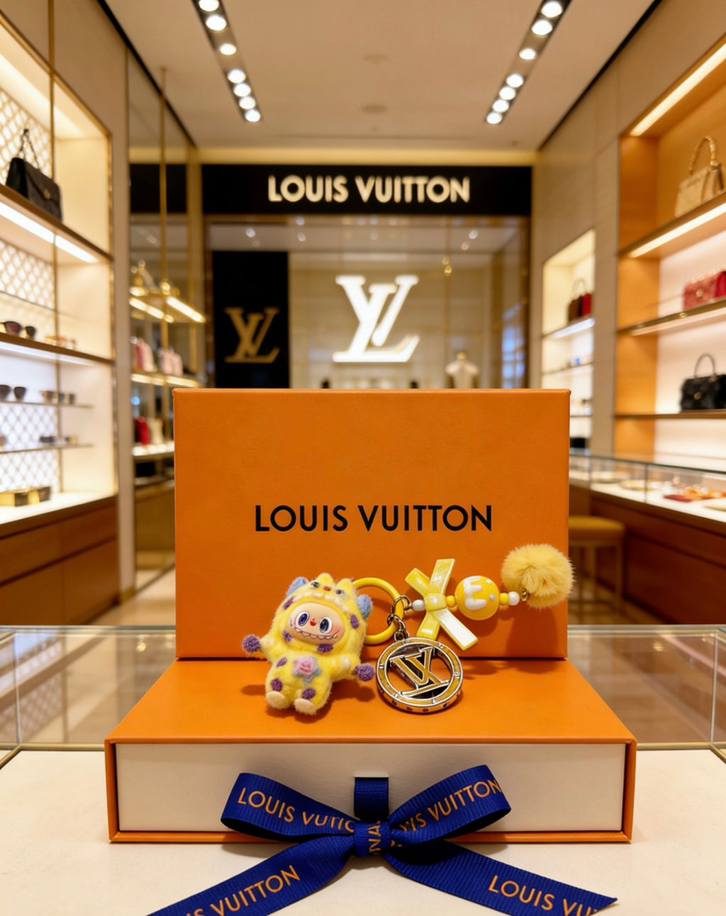 Louis Vuitton Yellow Mini Character Keychain - album image 2