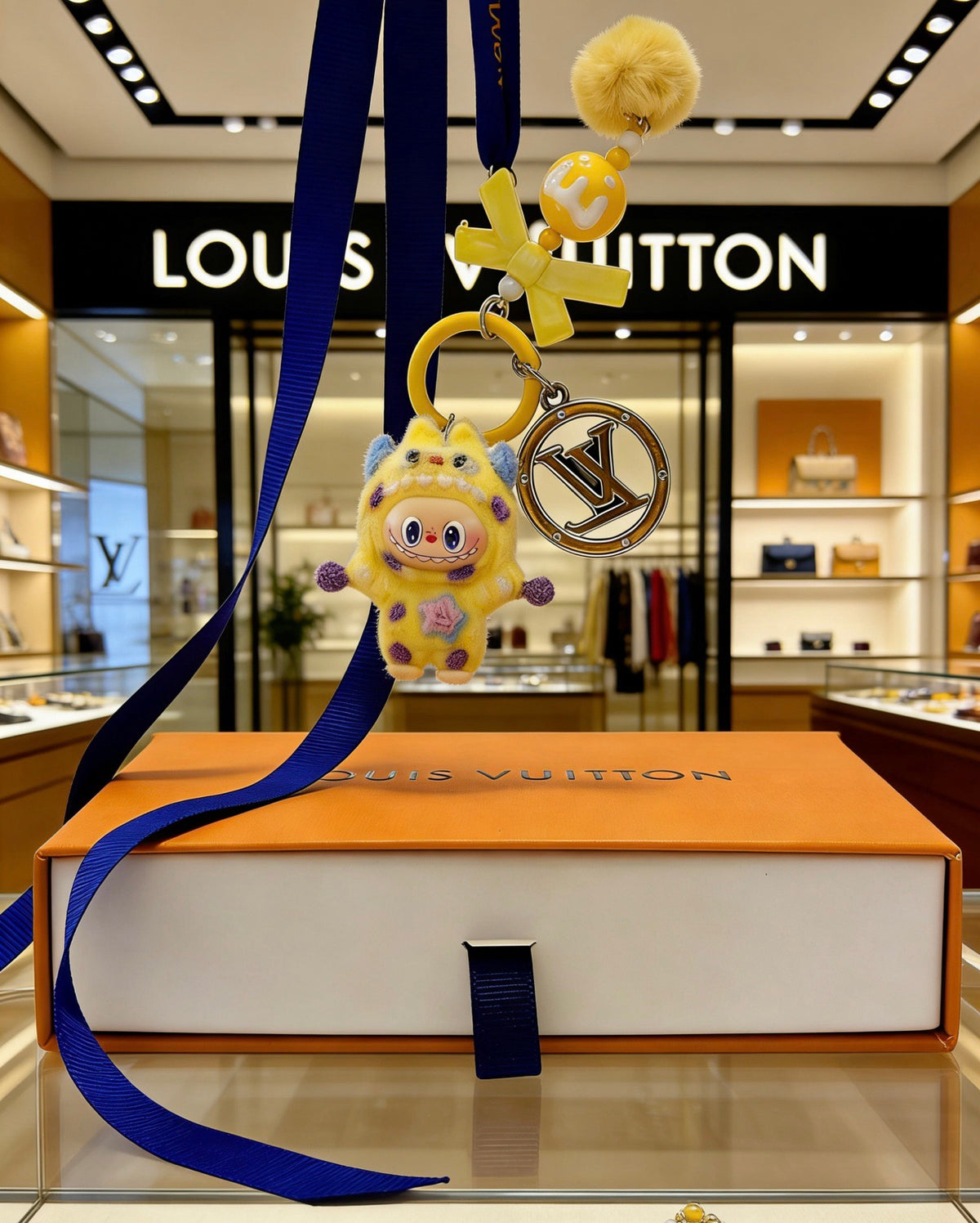 Louis Vuitton Yellow Mini Character Keychain - album image 3