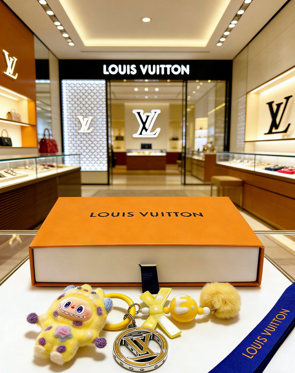 Louis Vuitton Yellow Mini Character Keychain - album image 5