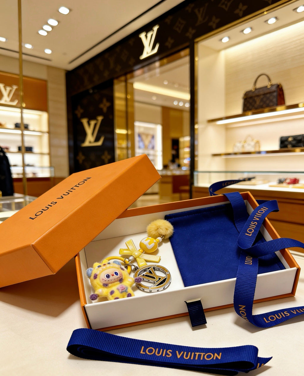 Louis Vuitton Yellow Mini Character Keychain - album image 1