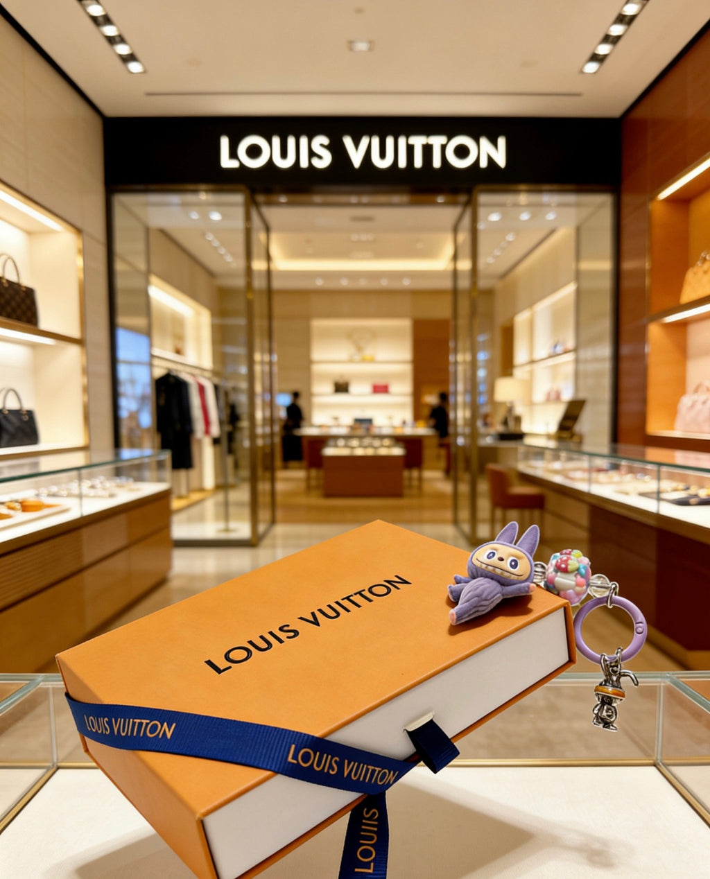 Louis Vuitton Purple Mini Character Keychain - album image 2