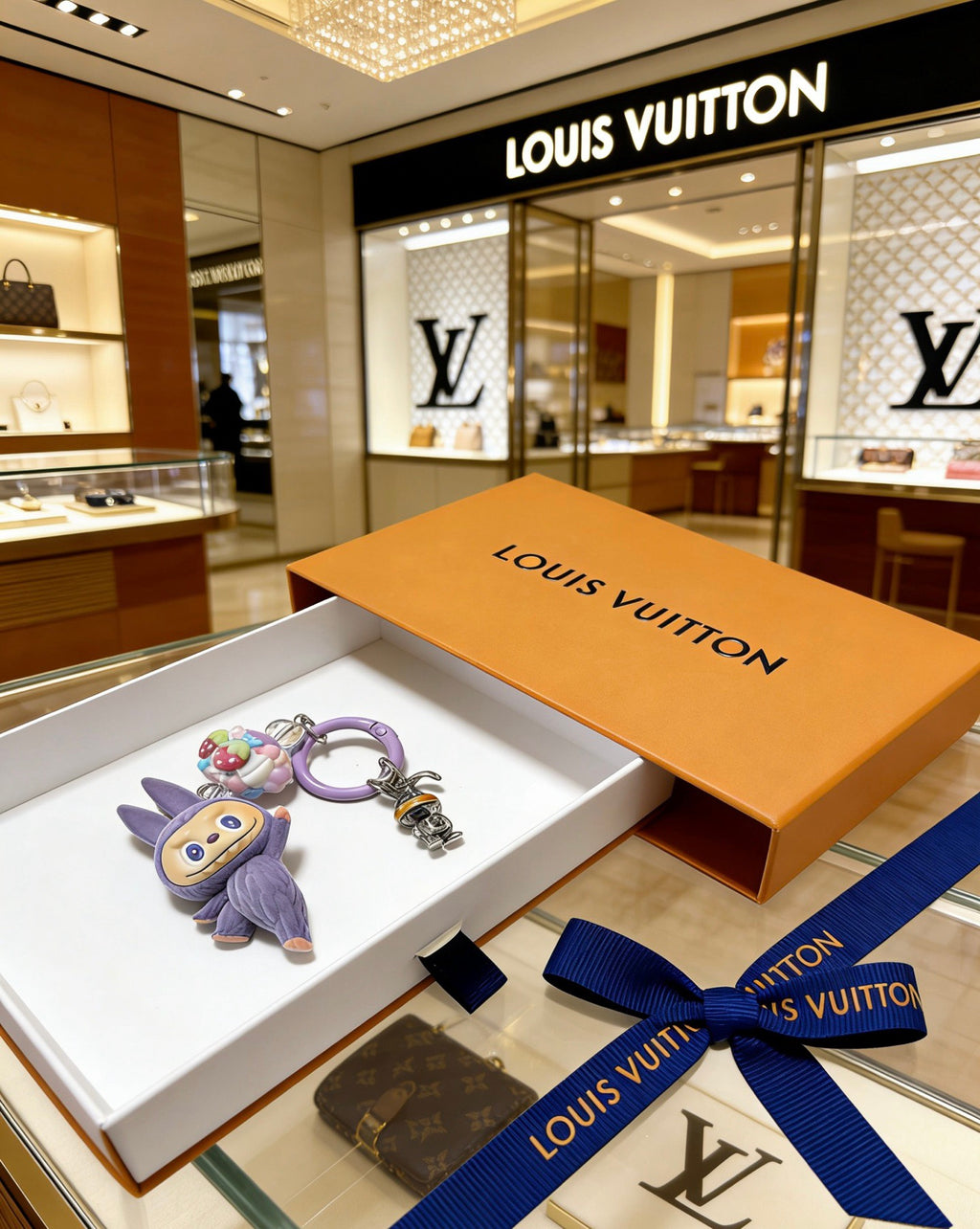 Louis Vuitton Purple Mini Character Keychain - album image 4