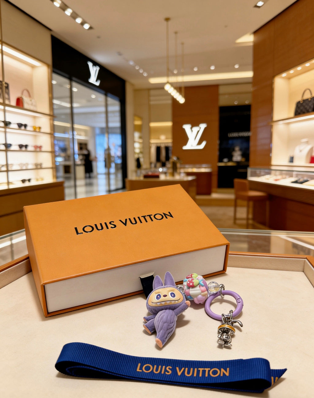 Louis Vuitton Purple Mini Character Keychain - album image 1