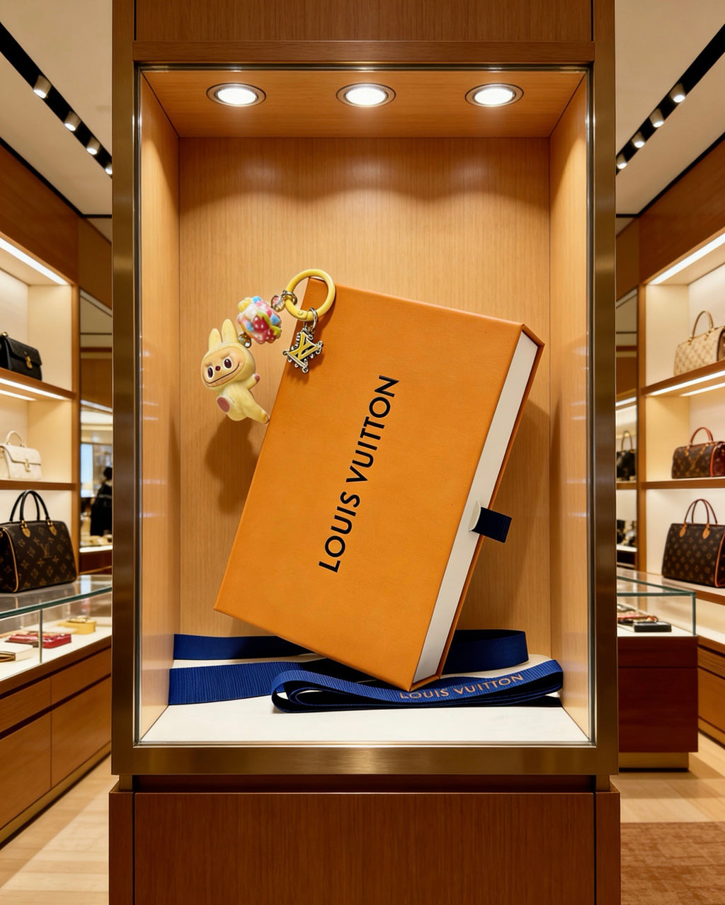 Louis Vuitton Cream Mini Character Keychain - album image 6