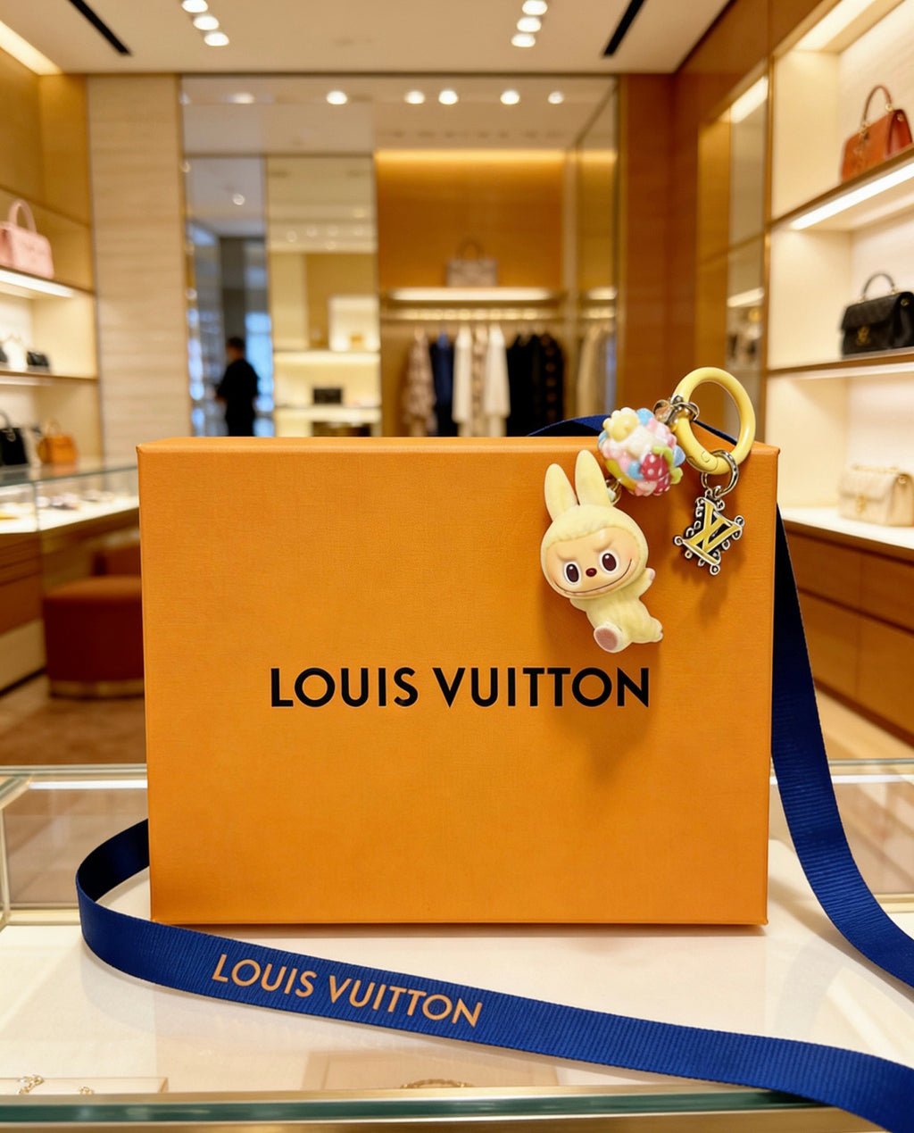 Louis Vuitton Cream Mini Character Keychain - album image 5