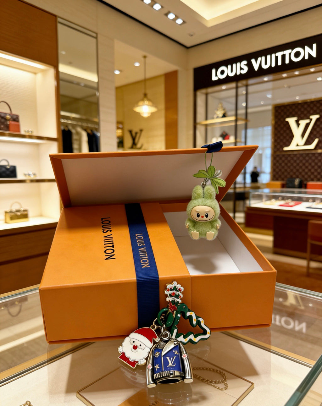 Louis Vuitton Green Mini Character Keychain - album image 7