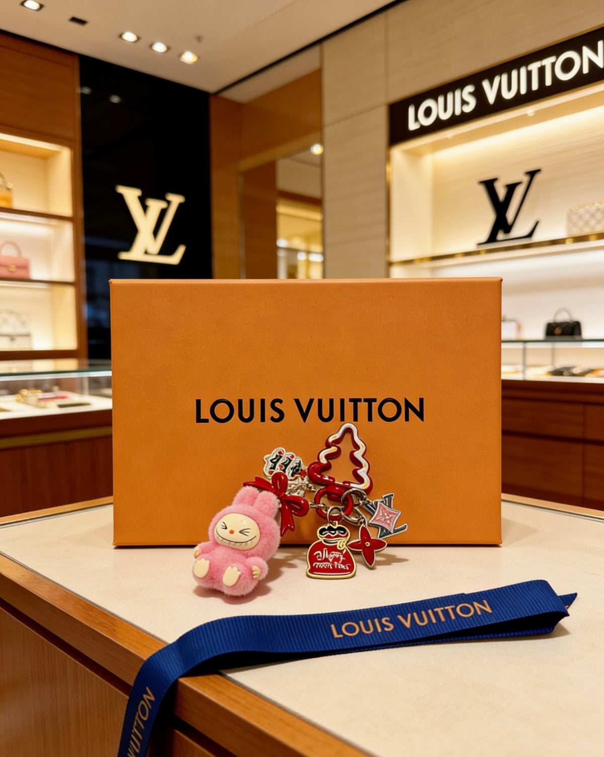 Louis Vuitton Pink Mini Character Keychain - album image 1
