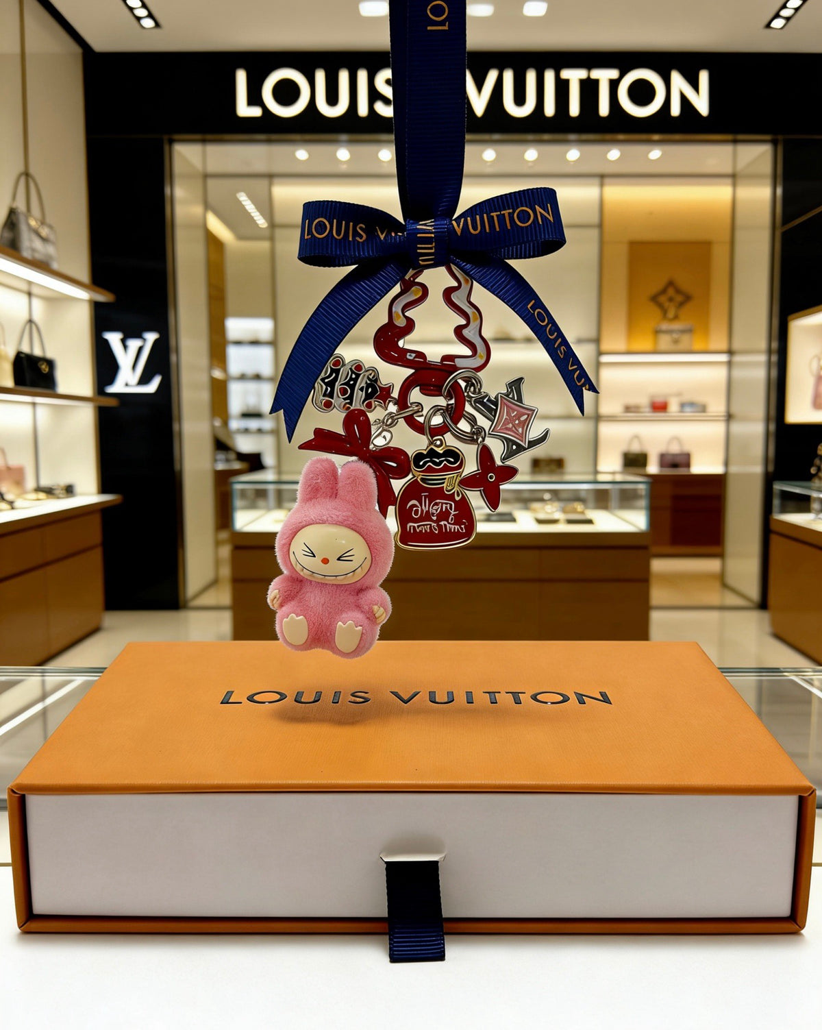Louis Vuitton Pink Mini Character Keychain - album image 5