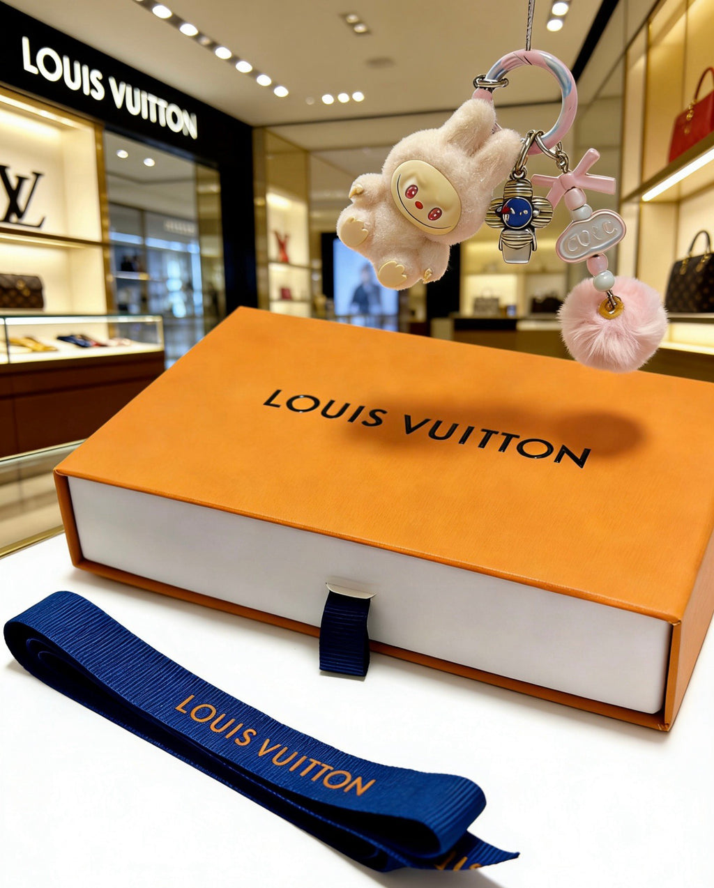 Louis Vuitton Pastel Plush Animal Bag Charm - album image 4