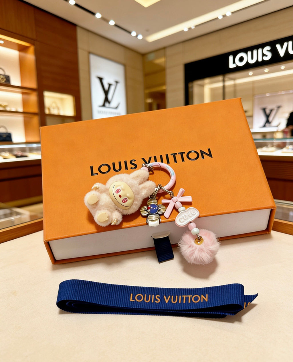 Louis Vuitton Pastel Plush Animal Bag Charm - album image 2