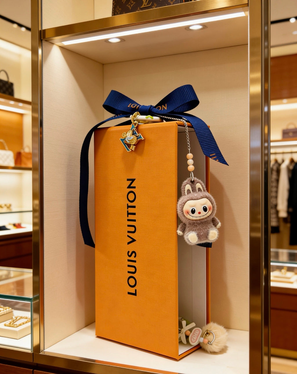 Louis Vuitton White Mini Character Keychain - album image 6