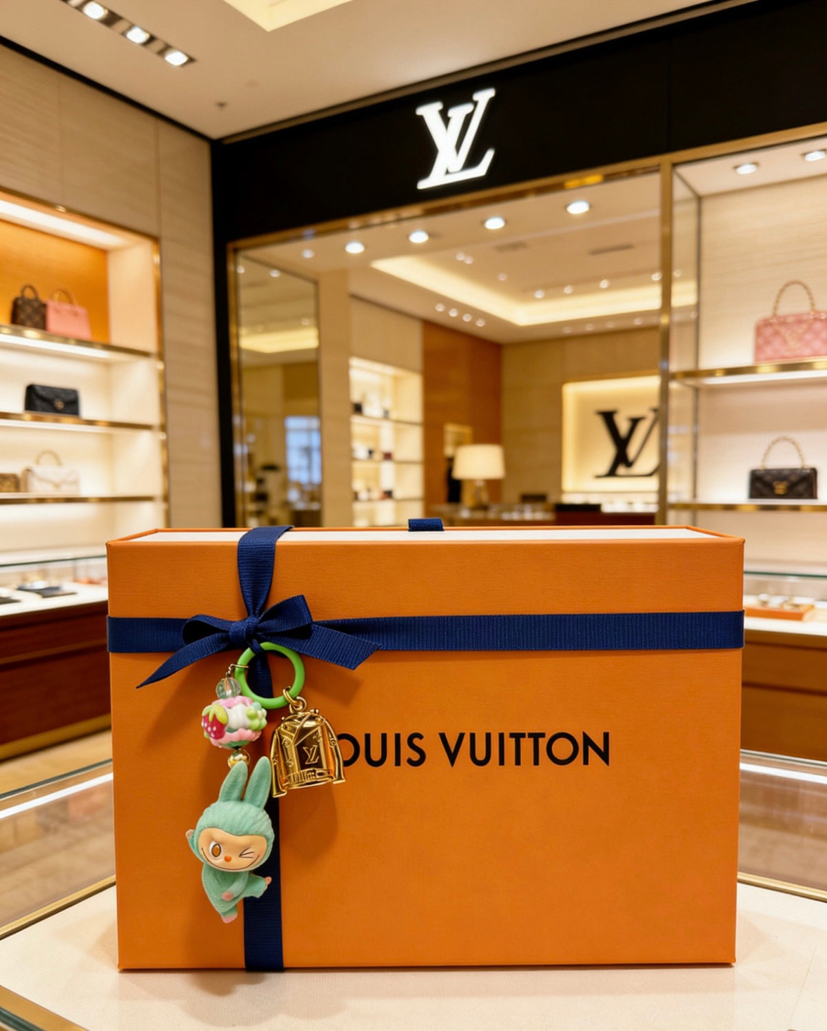 Louis Vuitton Green Mini Character Keychain - album image 3