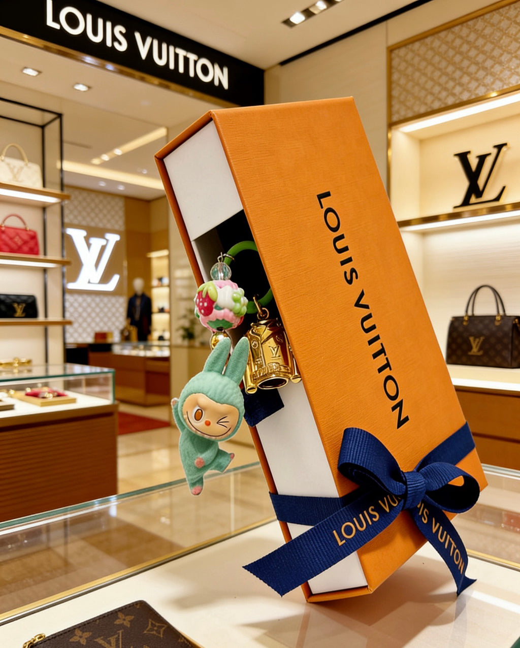 Louis Vuitton Green Mini Character Keychain - album image 4