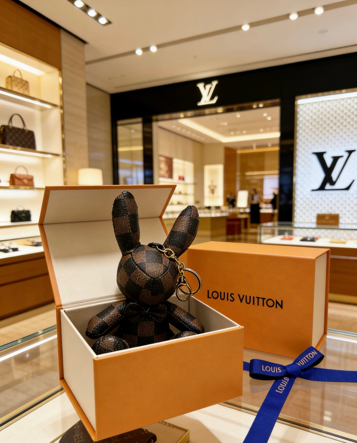 Louis Vuitton Black Seated Animal Bag Charm - album image 8