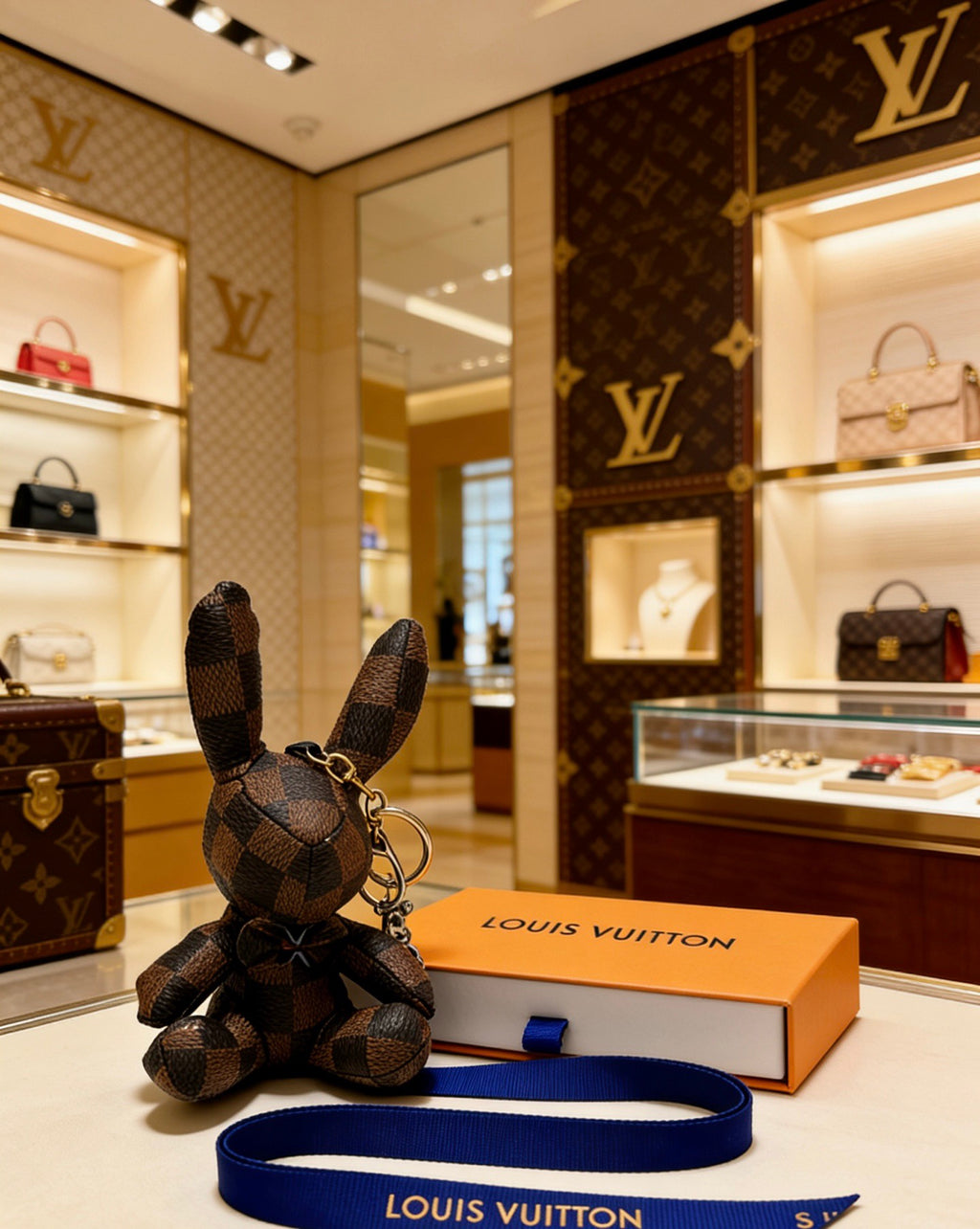 Louis Vuitton Black Seated Animal Bag Charm - album image 5