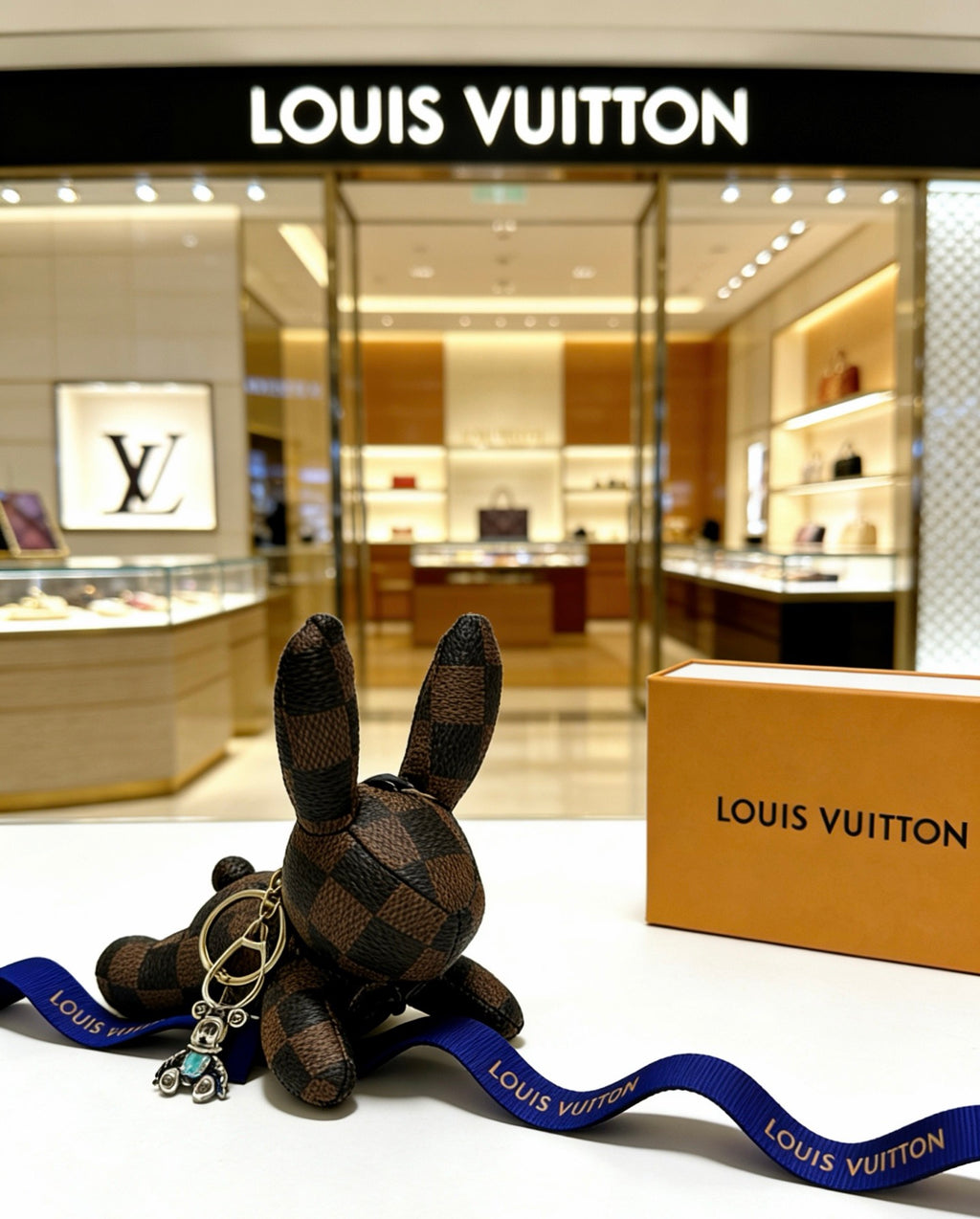 Louis Vuitton Black Seated Animal Bag Charm - album image 6
