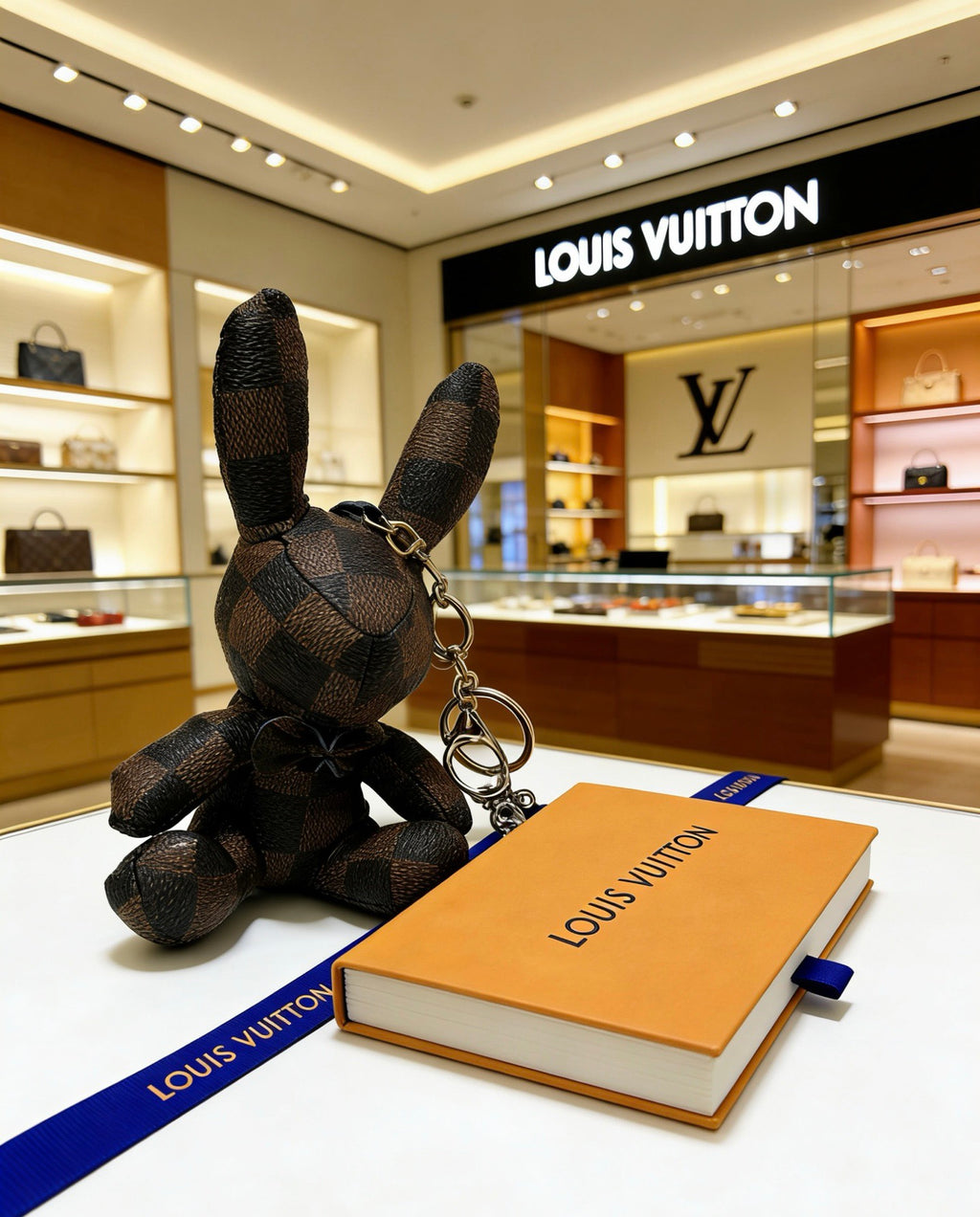 Louis Vuitton Black Seated Animal Bag Charm - album image 4