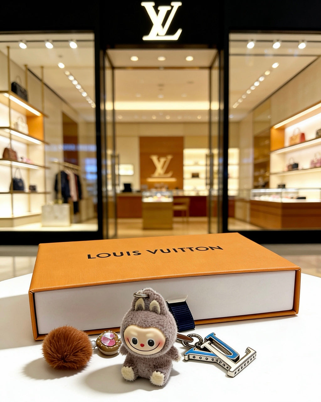 Louis Vuitton Brown Plush Character Bag Charm - album image 1