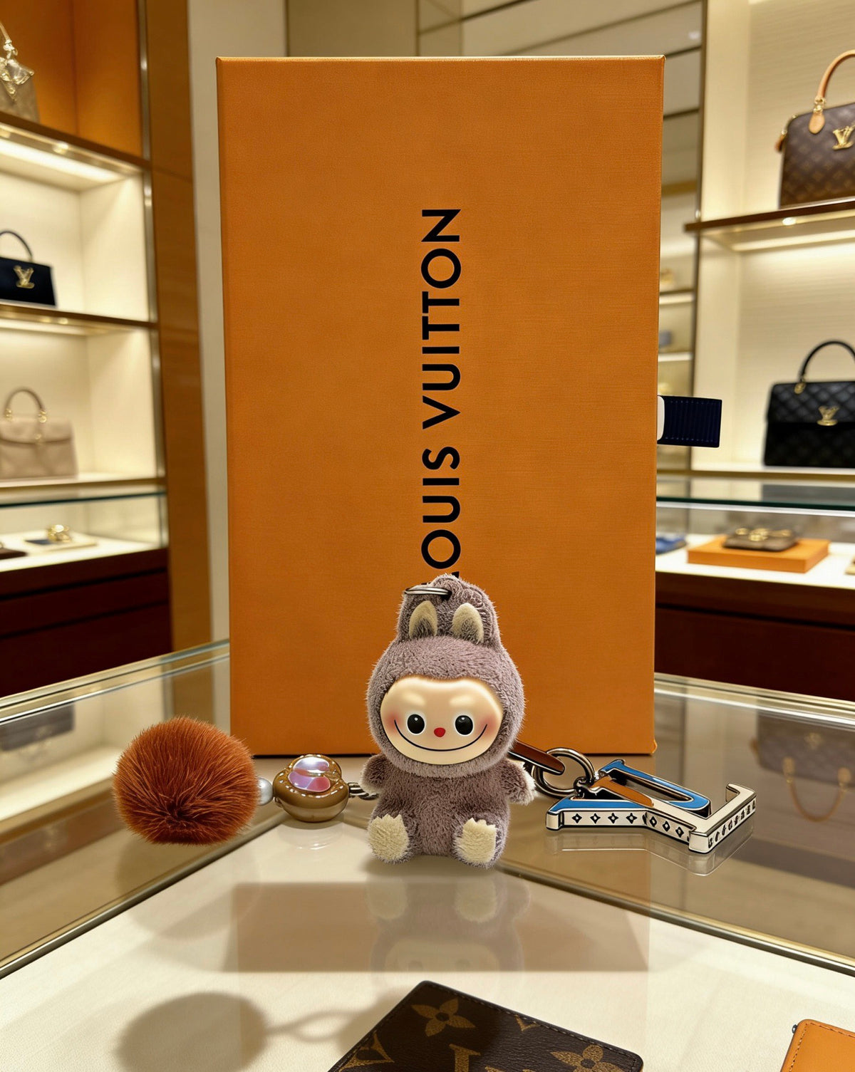 Louis Vuitton Brown Plush Character Bag Charm - album image 7