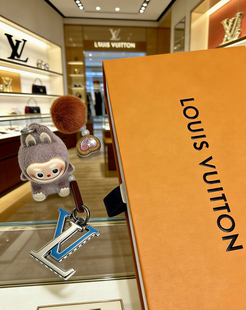 Louis Vuitton Brown Plush Character Bag Charm - album image 5