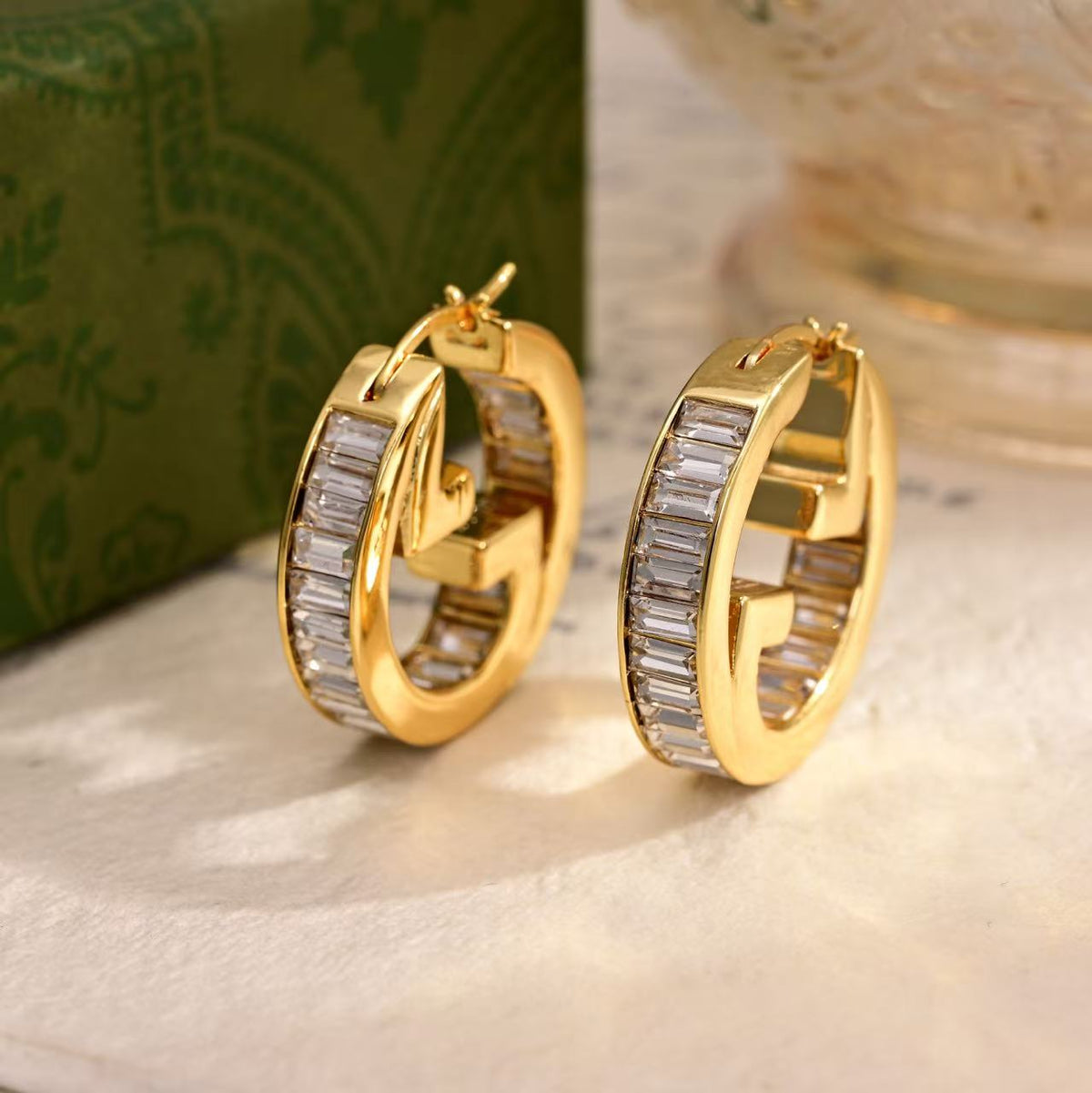 Gucci Crystal Accent Stud Earrings - album image 8