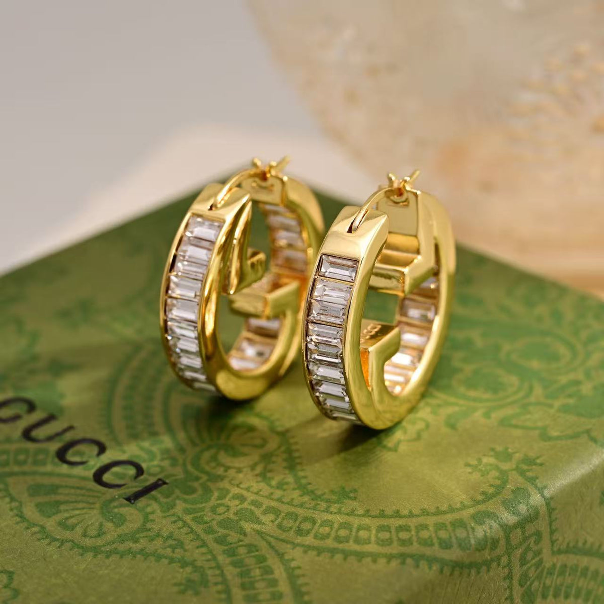 Gucci Crystal Accent Stud Earrings - album image 3