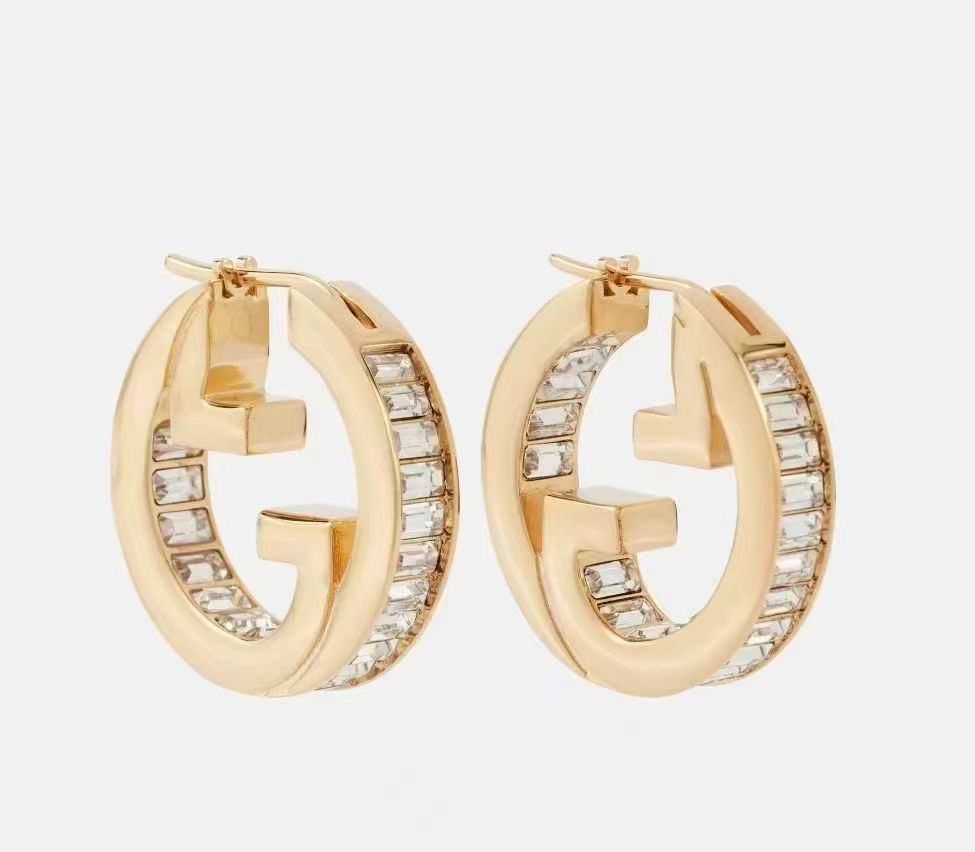 Gucci Crystal Accent Stud Earrings - album image 1