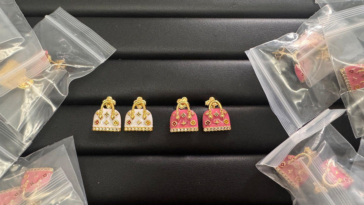 Louis Vuitton Mini Bag Stud Earrings in Three Colors - album image 1