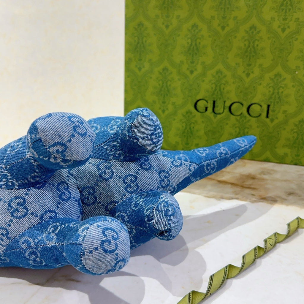 Gucci Blue Monogram Giraffe Plush Toy - album image 5