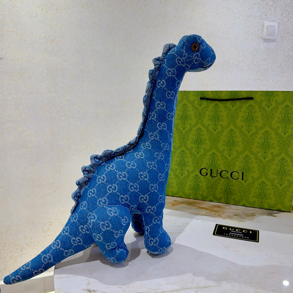 Gucci Blue Monogram Giraffe Plush Toy - album image 1