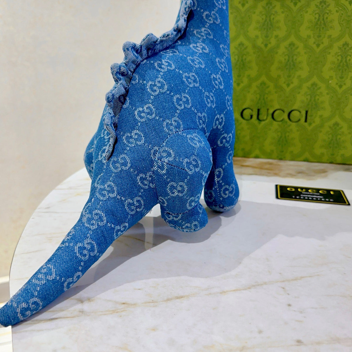 Gucci Blue Monogram Giraffe Plush Toy - album image 2