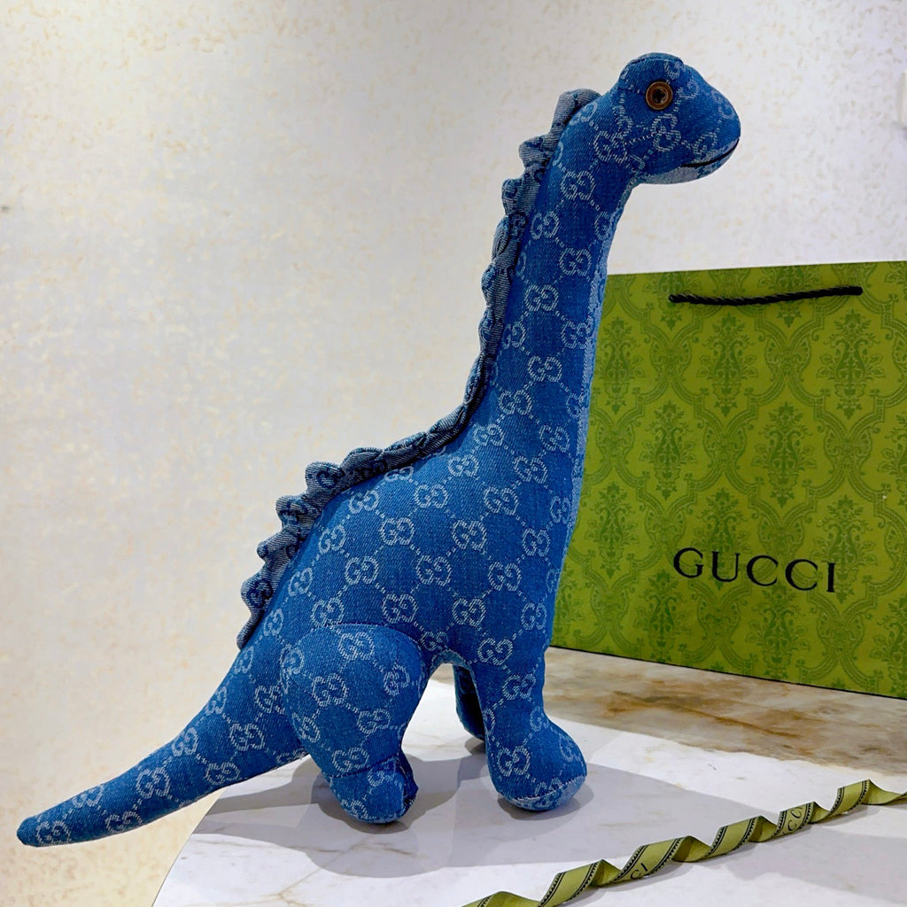 Gucci Blue Monogram Giraffe Plush Toy - album image 8