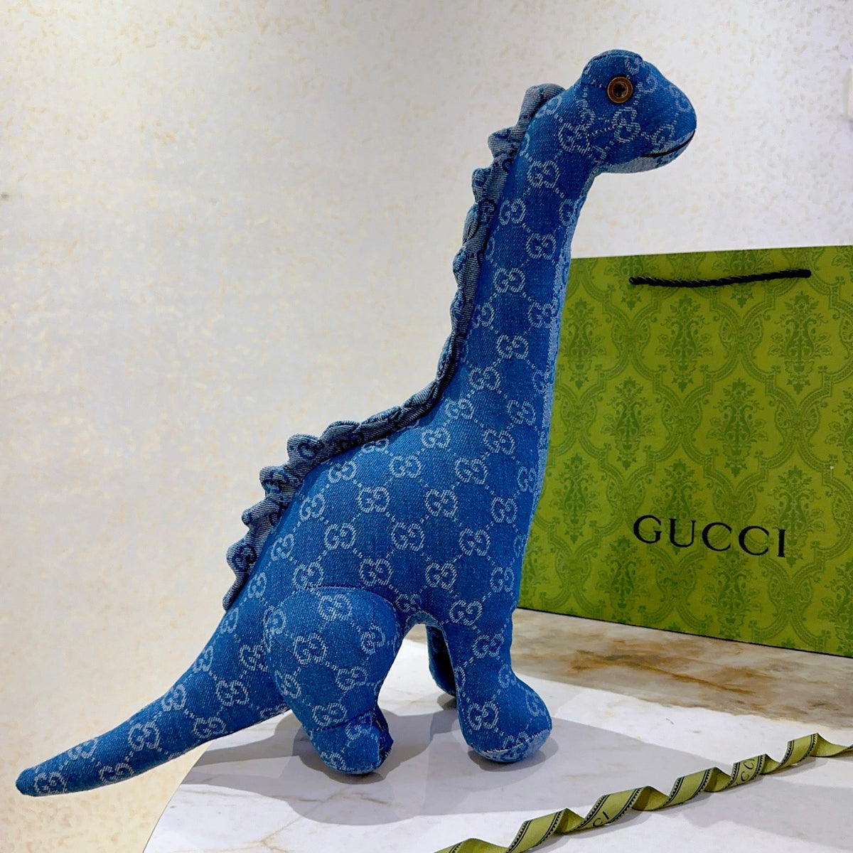 Gucci Blue Monogram Giraffe Plush Toy - album image 8