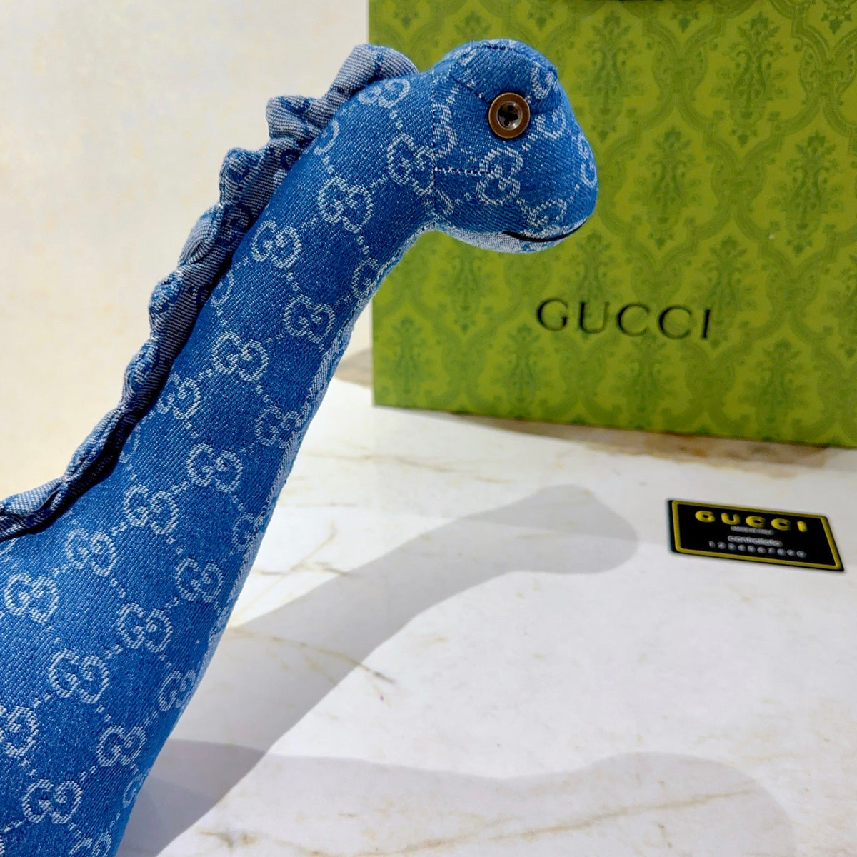 Gucci Blue Monogram Giraffe Plush Toy - album image 3