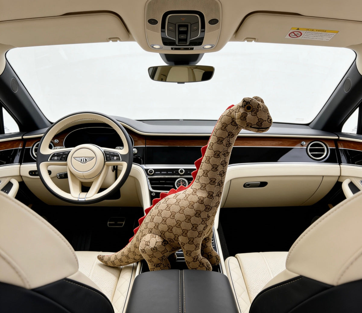 Gucci Brown Monogram Giraffe Plush Toy - album image 5