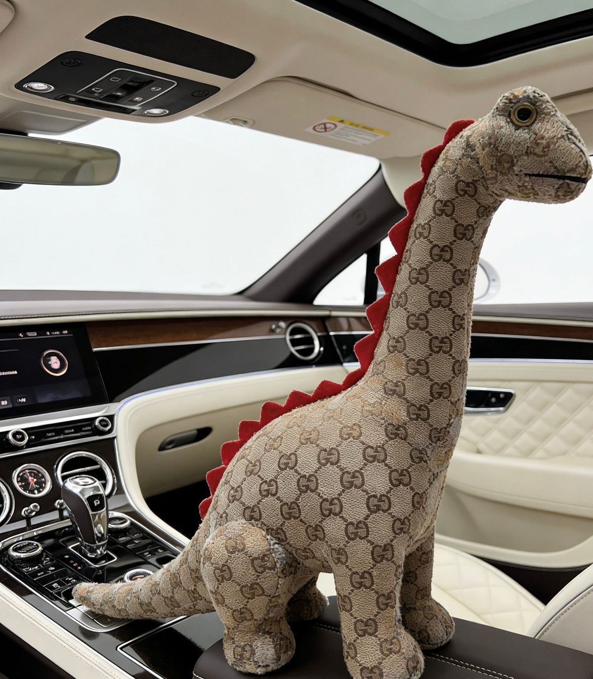 Gucci Brown Monogram Giraffe Plush Toy - album image 3