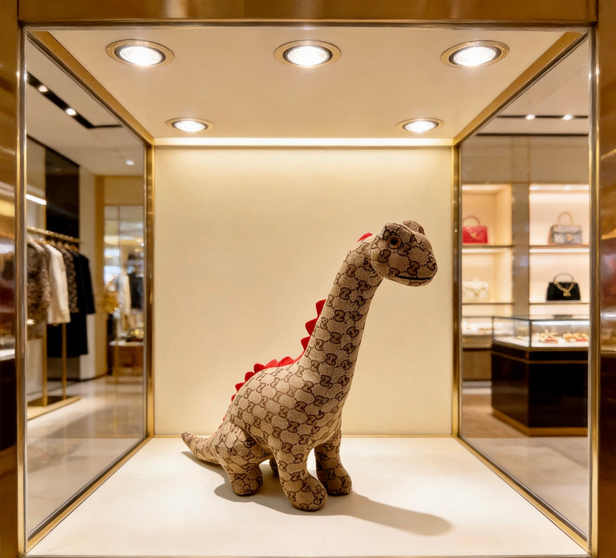 Gucci Brown Monogram Giraffe Plush Toy - album image 9