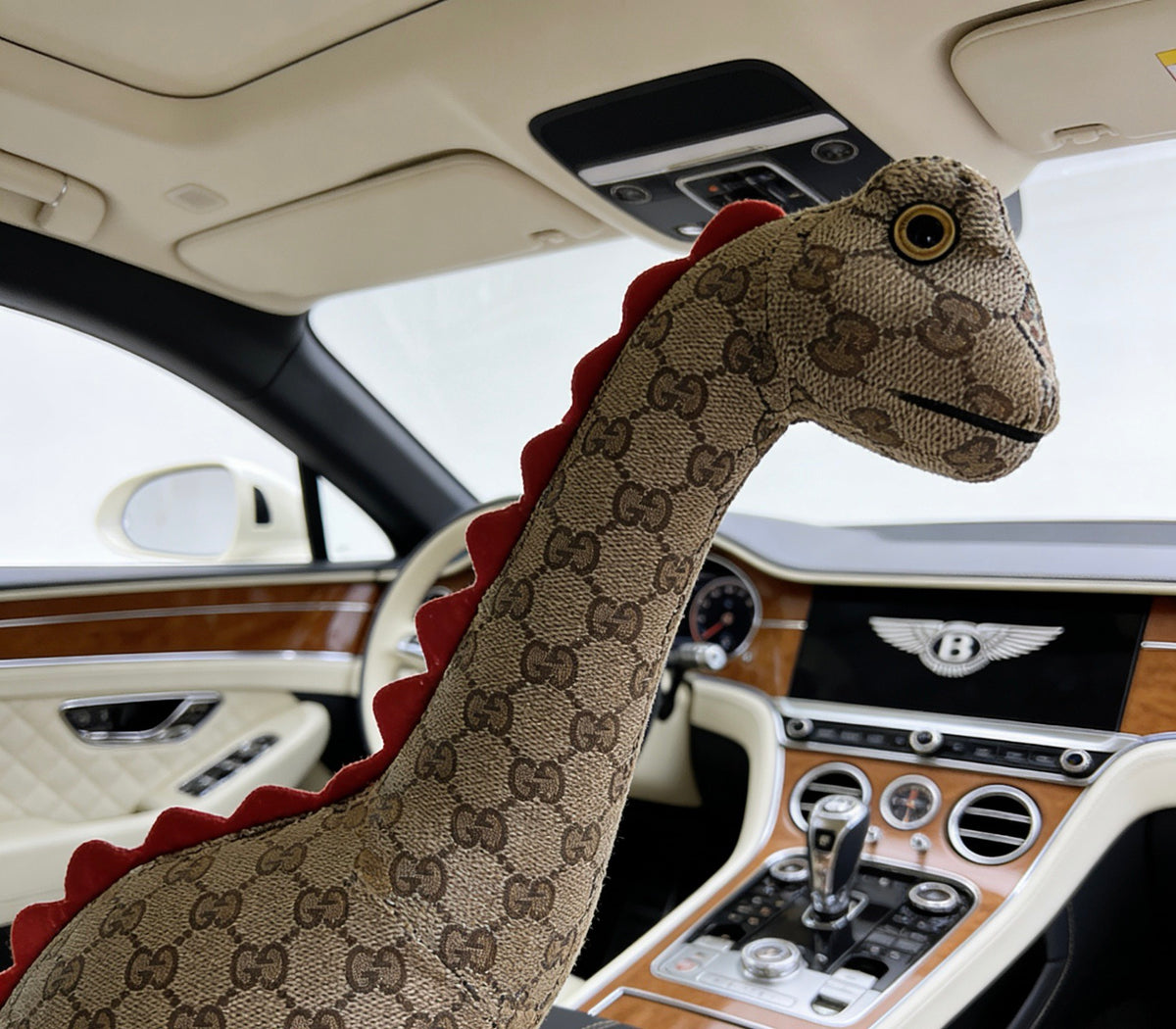 Gucci Brown Monogram Giraffe Plush Toy - album image 6