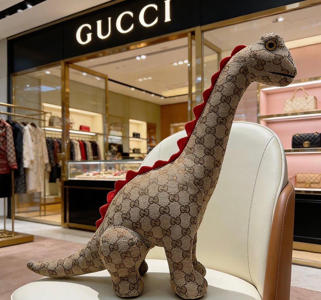 Gucci Brown Monogram Giraffe Plush Toy - album image 7