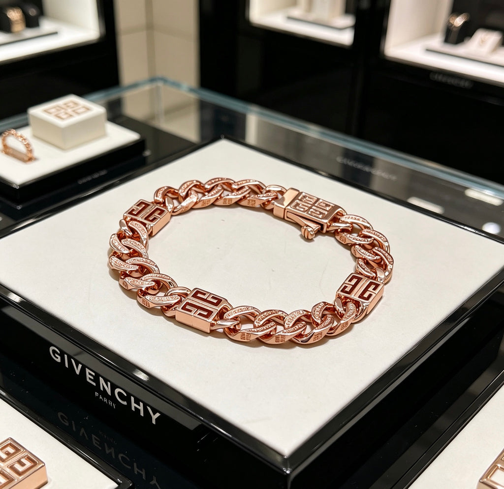 Givenchy Gold or Rose-Gold Tone Curb Link 4G Bracelet - product image 18