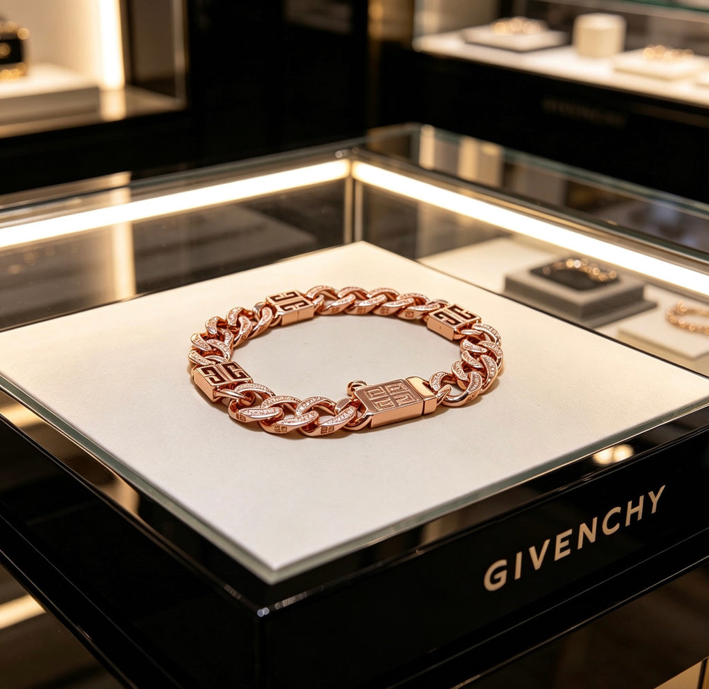 Givenchy Gold or Rose-Gold Tone Curb Link 4G Bracelet - product image 14