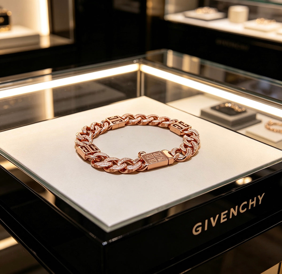 Givenchy Gold or Rose-Gold Tone Curb Link 4G Bracelet - product image 14