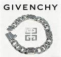 Givenchy Silver-Tone Crystal-Accented Curb Link 4G Bracelet - product image 1