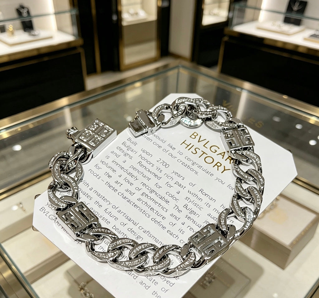 Givenchy Silver-Tone Crystal-Accented Curb Link 4G Bracelet - product image 2