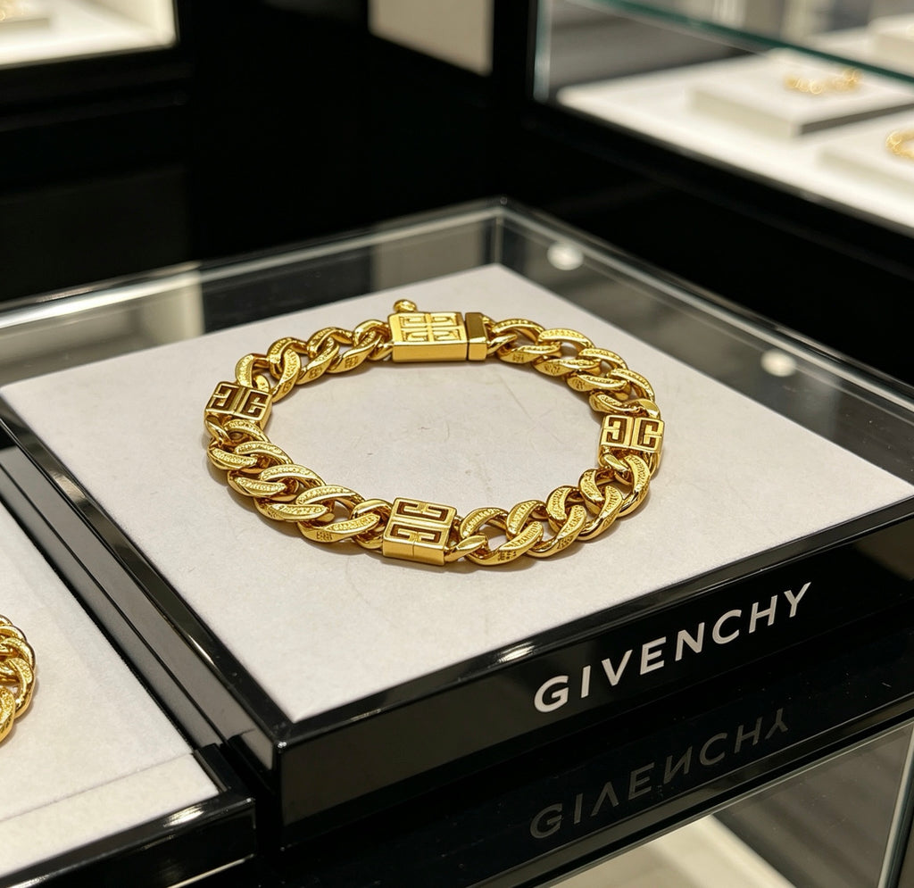 Givenchy Gold or Rose-Gold Tone Curb Link 4G Bracelet - product image 9