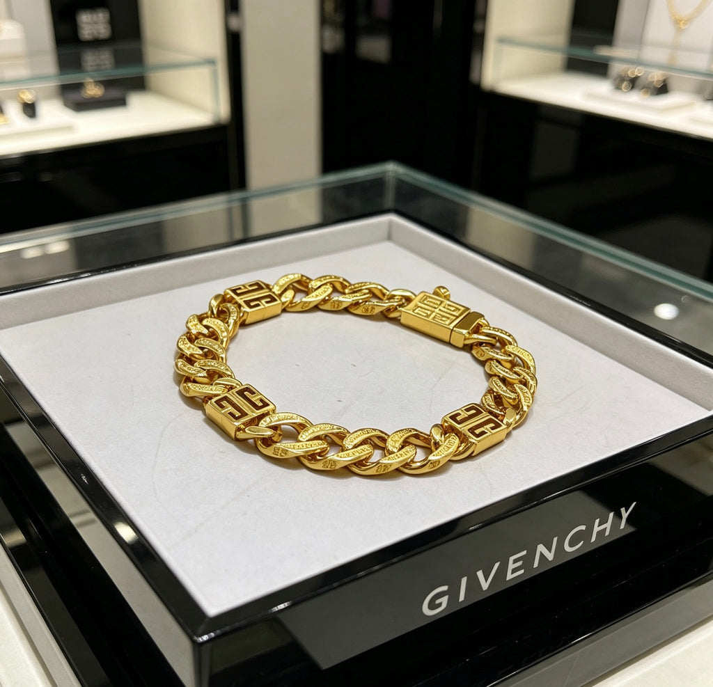 Givenchy Gold or Rose-Gold Tone Curb Link 4G Bracelet - product image 2