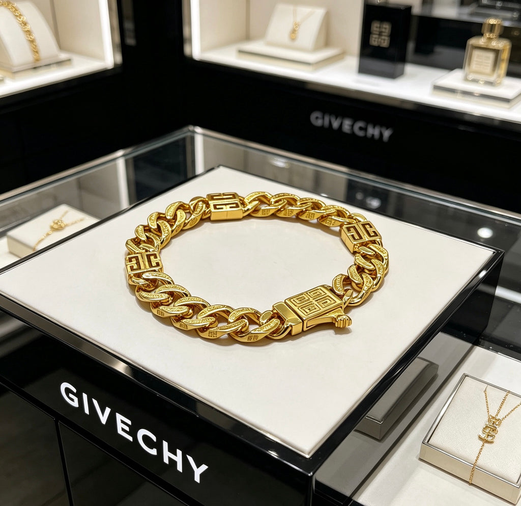 Givenchy Gold or Rose-Gold Tone Curb Link 4G Bracelet - product image 1