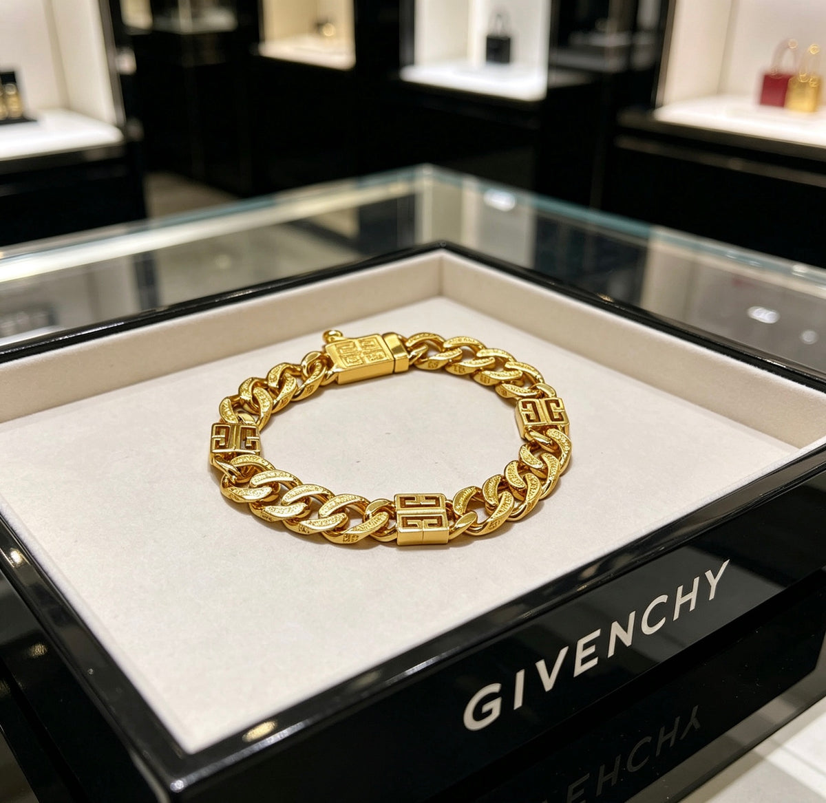 Givenchy Gold or Rose-Gold Tone Curb Link 4G Bracelet - product image 5