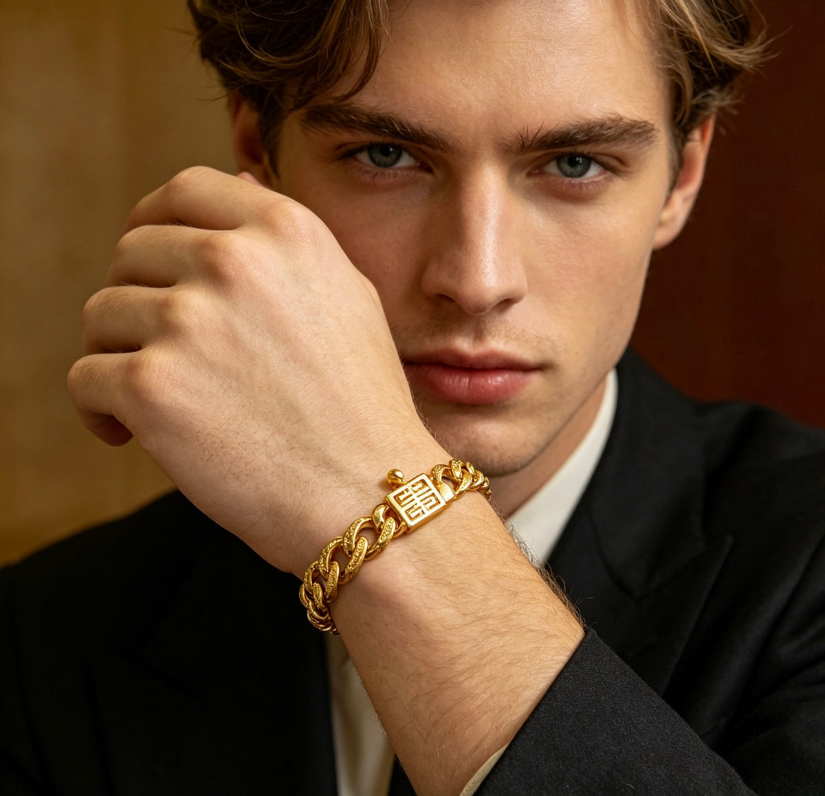 Givenchy Gold or Rose-Gold Tone Curb Link 4G Bracelet - product image 3
